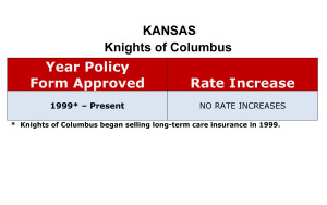 KNIGHTS OF COLUMBUS LONG TERM CARE INSURANCE RATE INCREASES KANSAS image