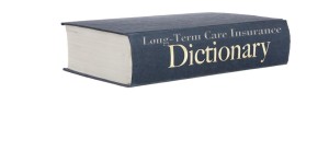 long-term care insurance dictionary image
